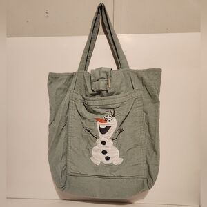 Unbranded Blue Olaf Tote Bag 12” x 5” x 14”